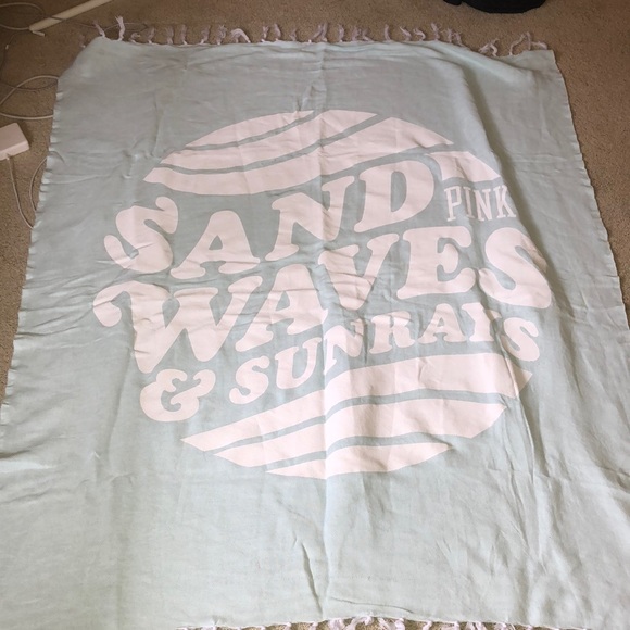 PINK Victoria's Secret Other - Victoria’s Secret Pink Beach Blanket Teal
